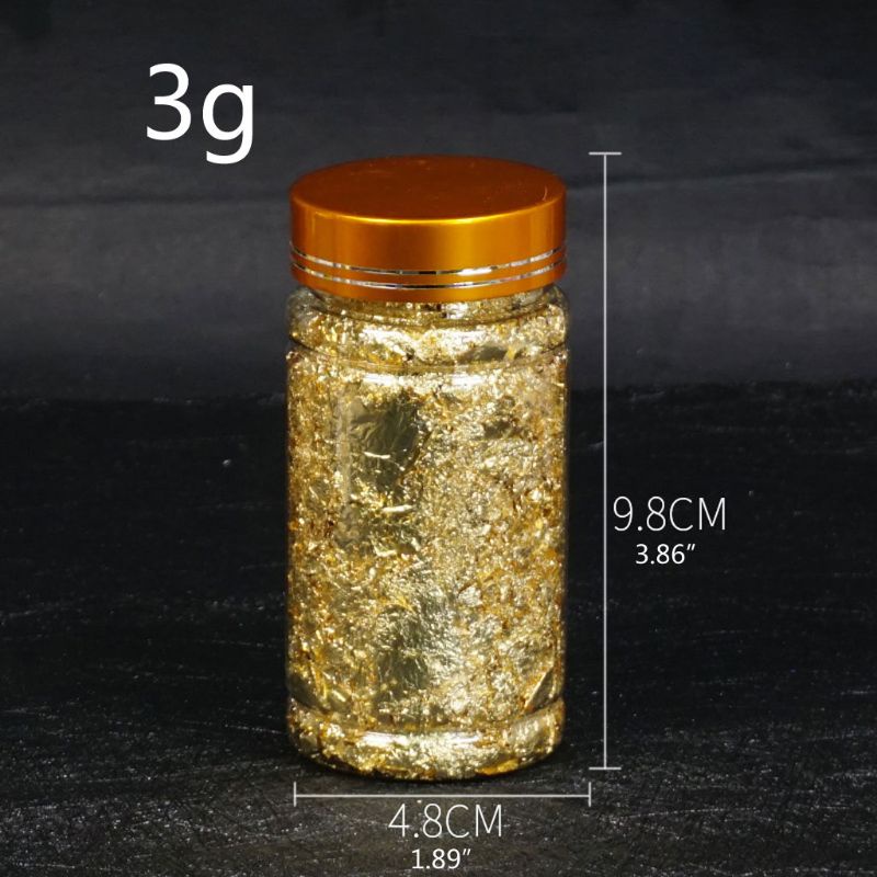 Ran 3g Cetakan Resin Foil Emas / Silver Untuk Dekorasi Perhiasan