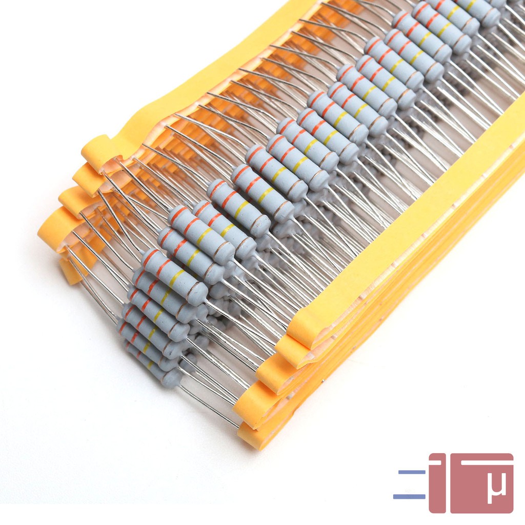 Resistor 330K 2W Metal Oxide 5% Taiwan Kaki Tembaga