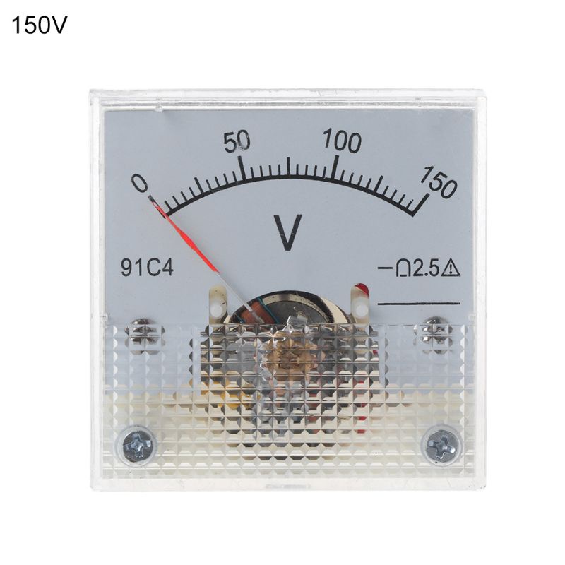 Gro Untuk DC Voltmeter Analog Panel Voltage Meter Dial Mekanik Tipe Voltage Panel M