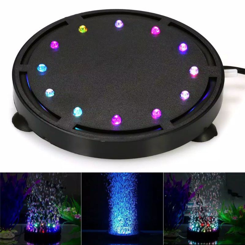 Lampu LED gelembung udara - Lampu gelembung Aquarium 12 LED