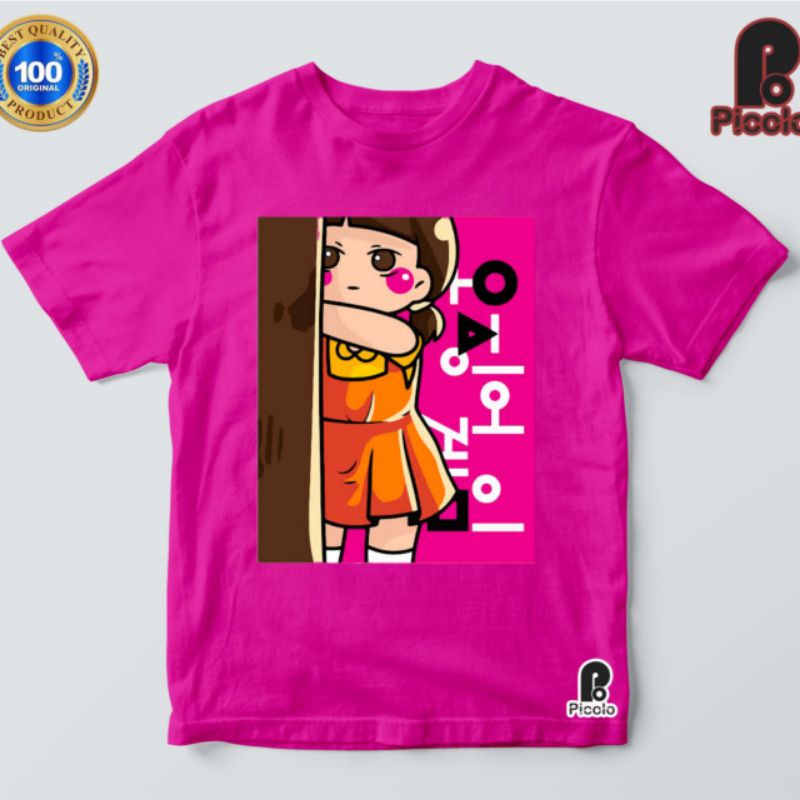 KAOS BAJU ANAK SQUID GAME BAHAN PREMIUM