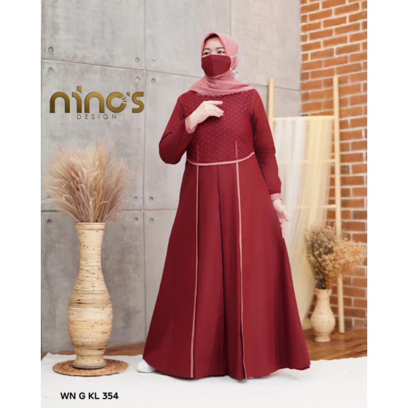 Ready gamis 0354 ori by Ninos design