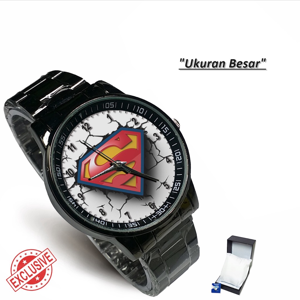 Jam Tangan Rantai Couple SUPERMAN MOTIF 1 (Special)