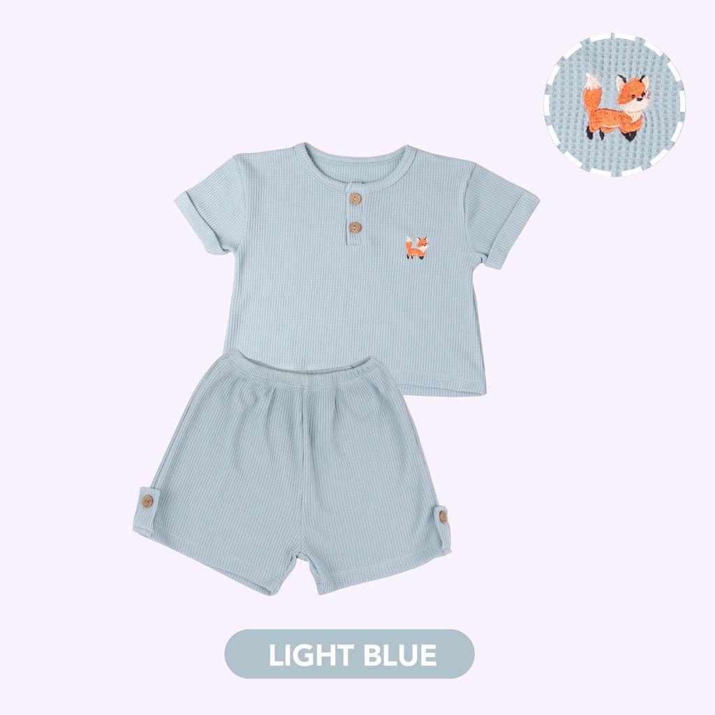 Mooi Shirt Waffle Set - Setelan Anak