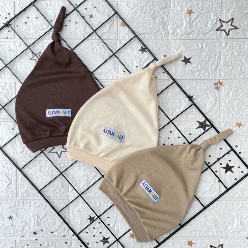 PROMO 7.7 3 PCS Kupluk Bayi Topi Bayi Pelindung Kepala Bayi DNW BABY