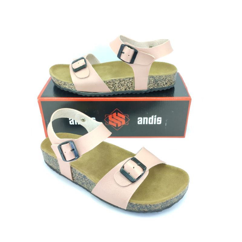 Sandal Birken Wanita Slip Sandals Sendal Puyuh Andis AF18