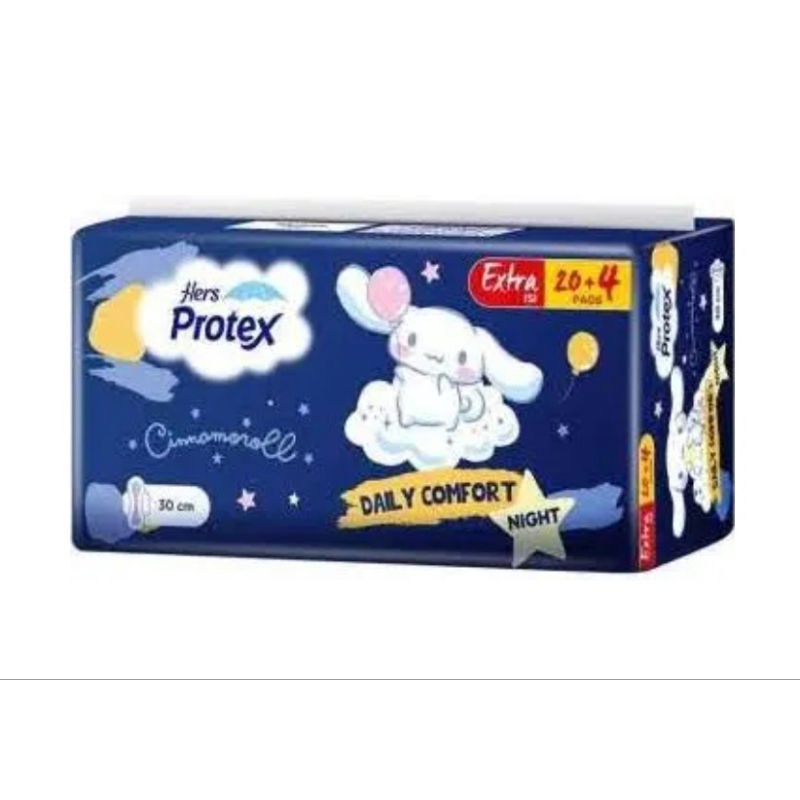 HERS PROTEX COMFORT NIGHT CINNAMOROLL 30 CM isi 20+4 PADS