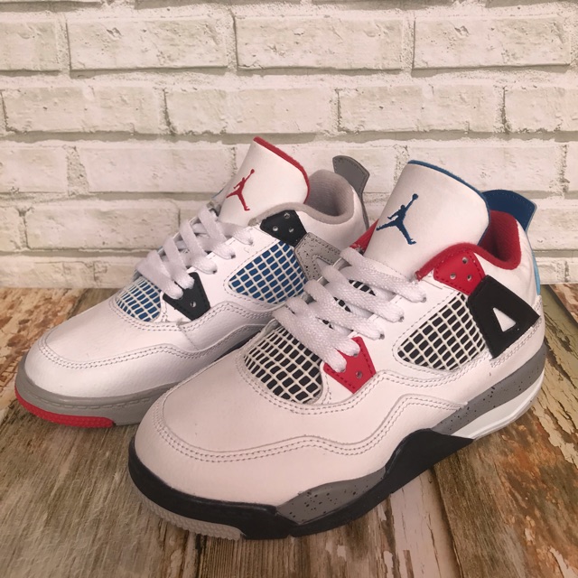 ORIGINAL Air Jordan 4 Retro “Pale Citron White Red x Blue”