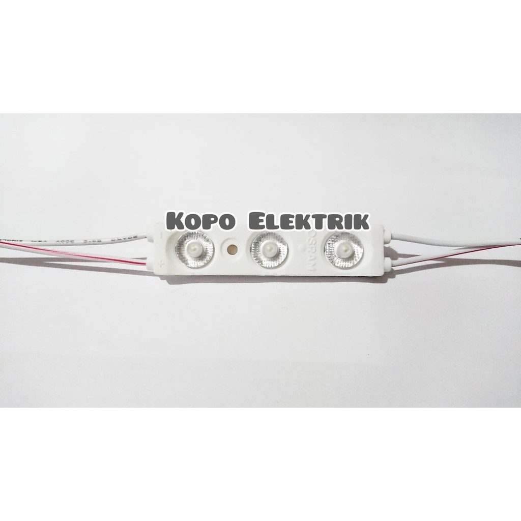 Lampu LED Modul BackLED 3 Mata Osram 12V 1.5W 10000K - White