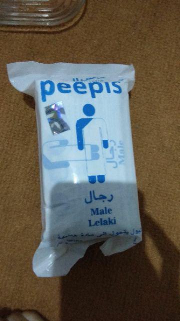 Peepis Kantong Urine Pipis Kencing Toilet Darurat Pria 5 Pcs/perlengkapan Haji Dan Umroh/urine Bag