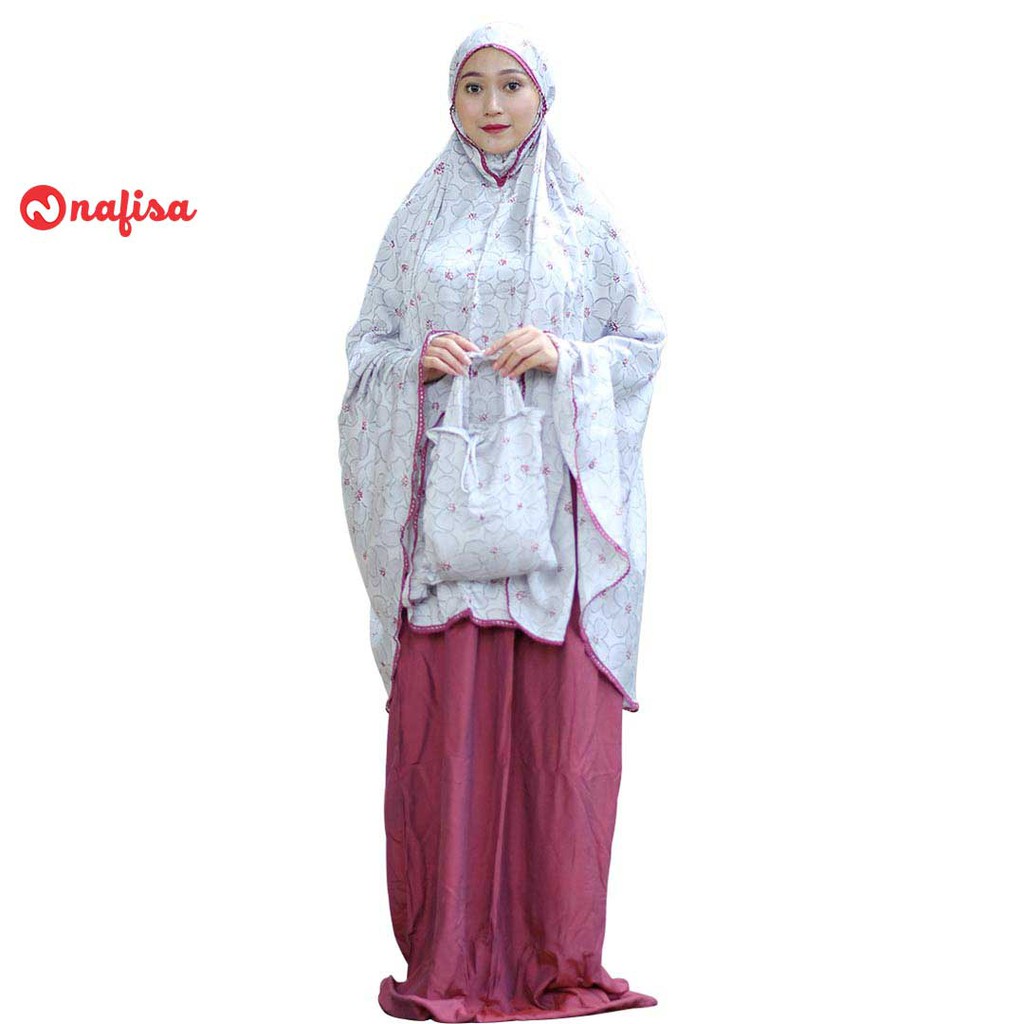 Mukena Motif Nafisa Madina | Mukena Maxmara One Set Mukena Kualitas Premium Mukena Original Nafisa