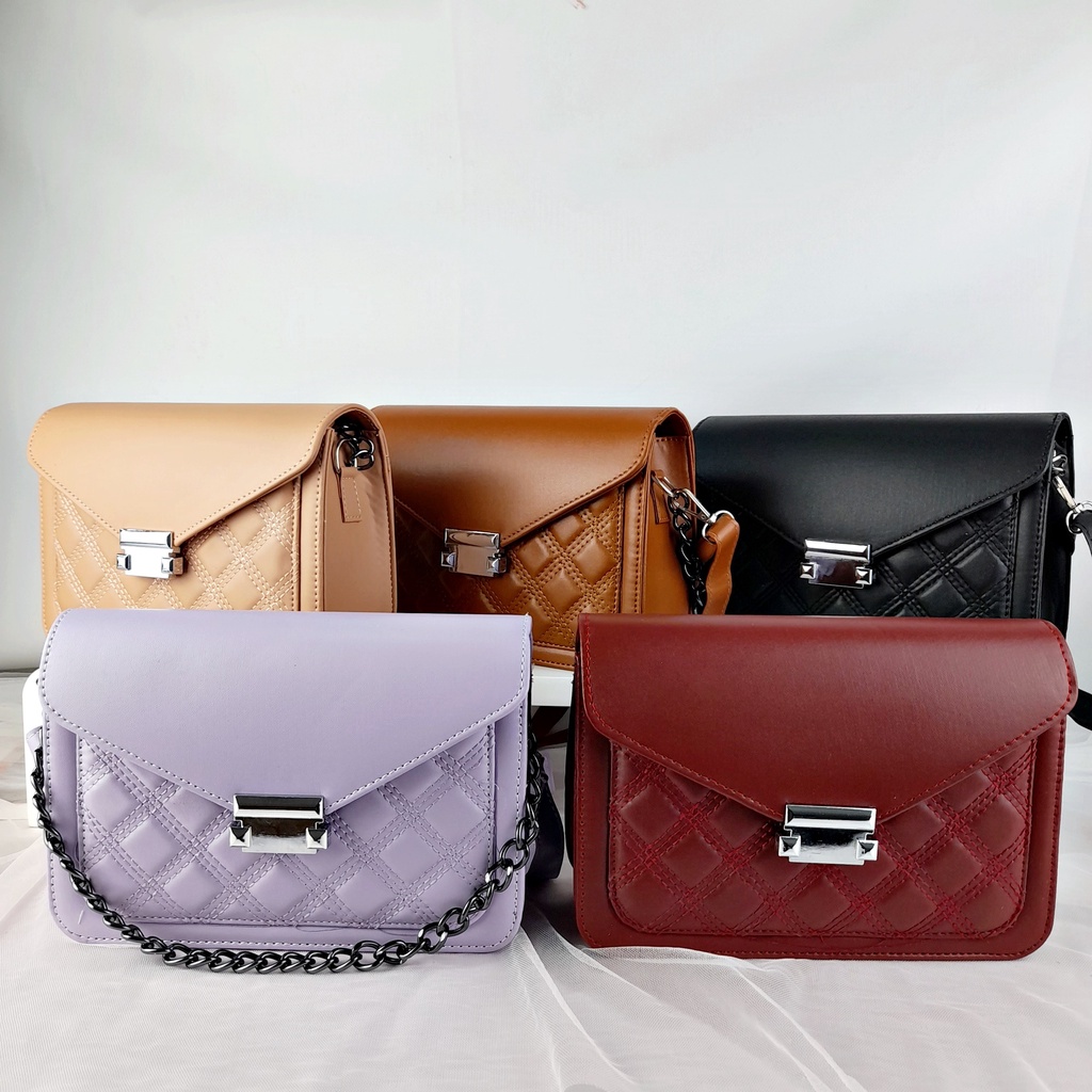 Tas Selempang Wanita Tenteng Sling Bag Lokal KT062 KT063 KT064