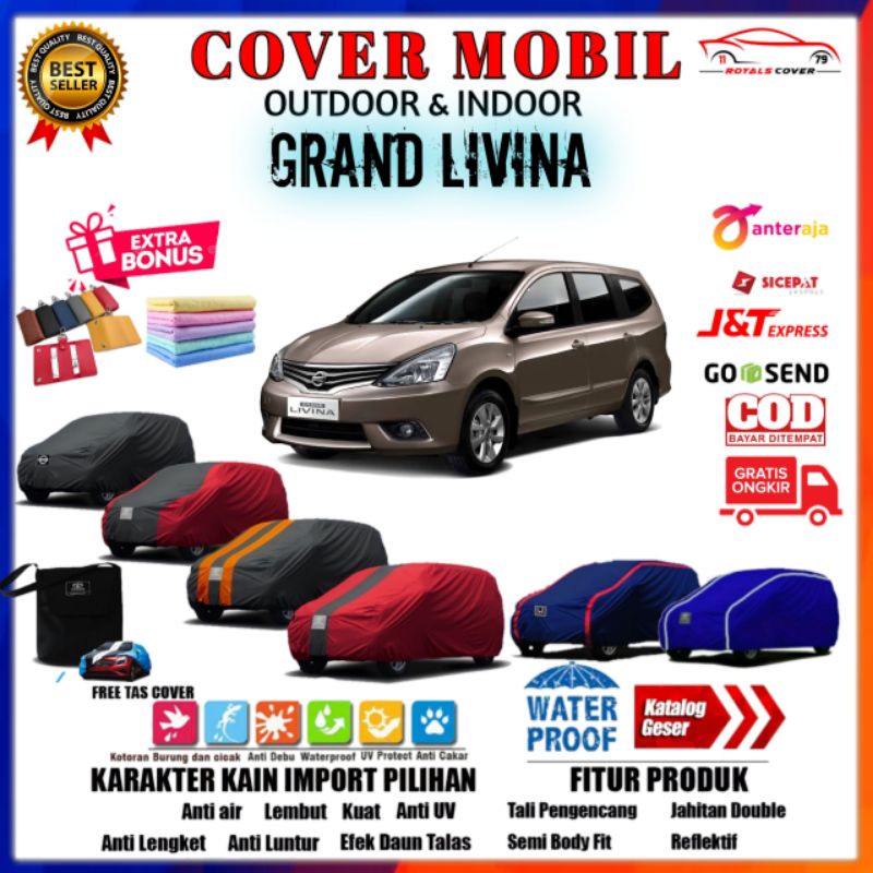 Cover Mobil Nissan Grand Livina / Sarung Mobil Nissan Grand Livina / Selimut Tutup Mantel Penutup