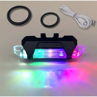 Lampu Belakang Sepeda LED USB Rechargeable Lampu Balap Drag Kedip Kedip