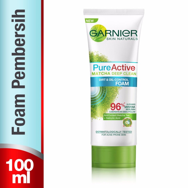 pencuci muka garnier matcha