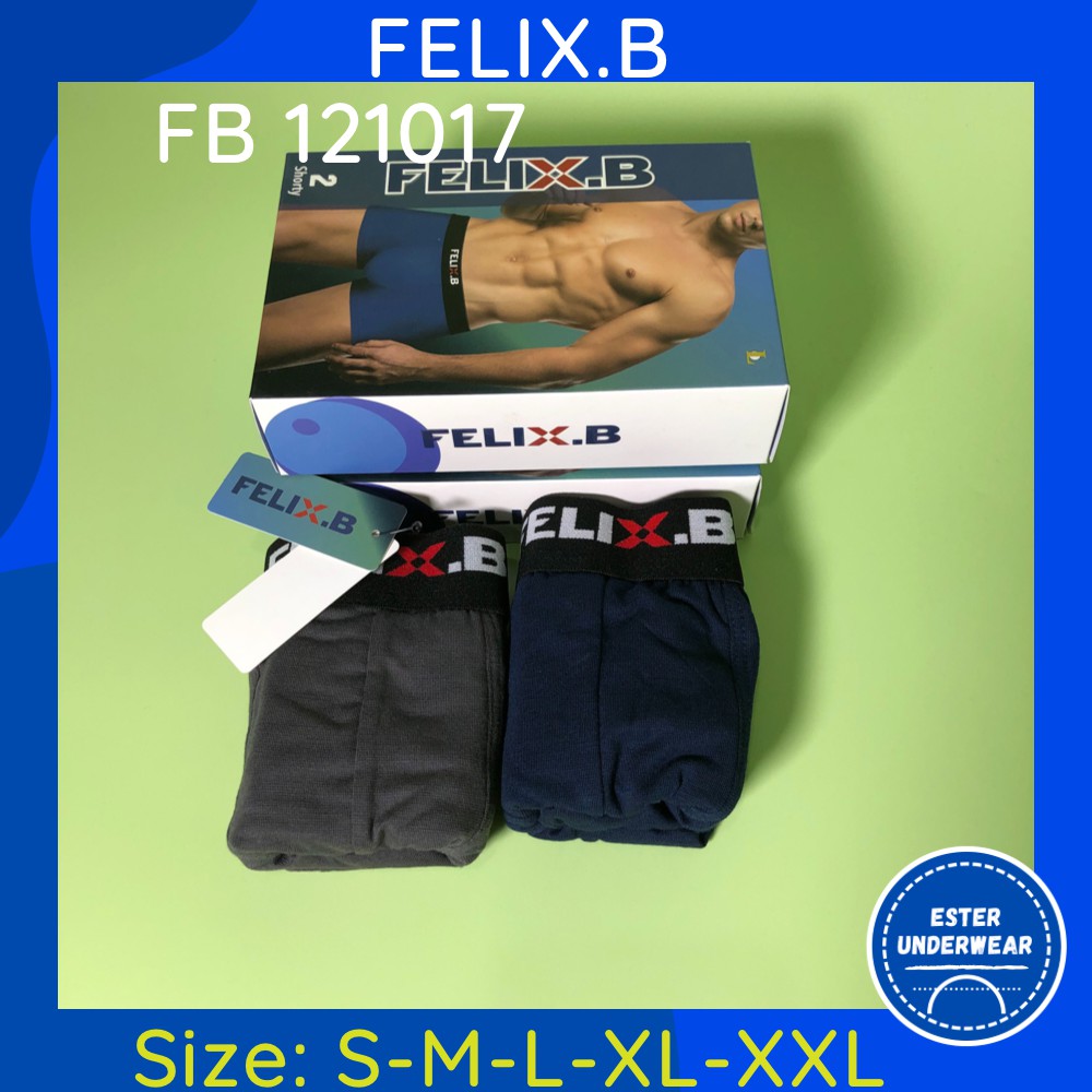 Celana Boxer Pria Felix.B FB 121017 ISI 2 PCS