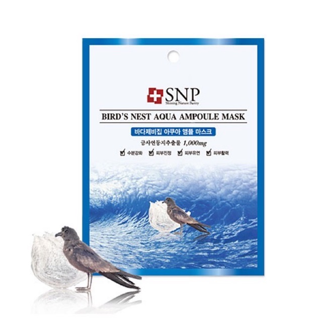 SNP Bird’s Nest Aqua Ampoule Mask