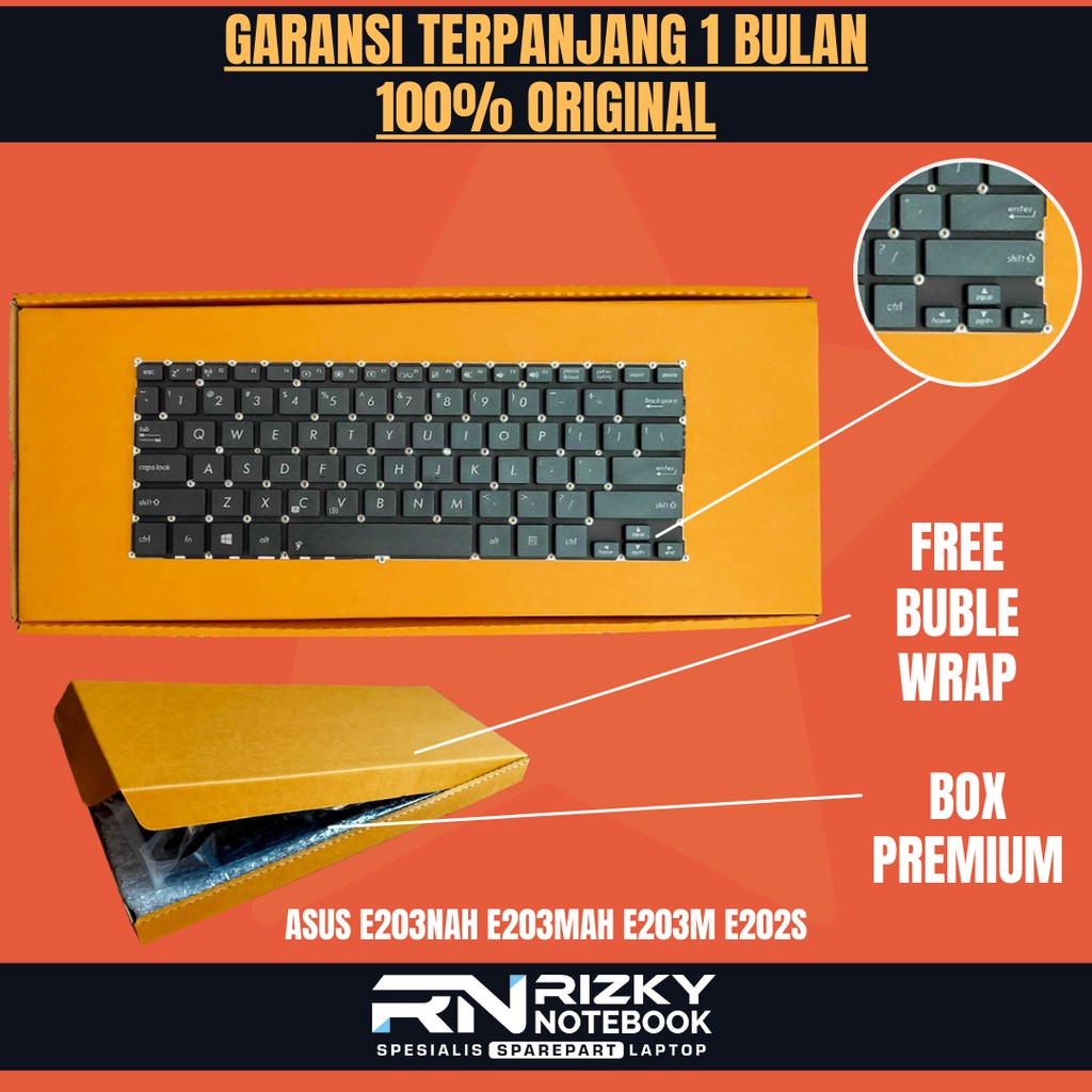 PROMO !!! Keyboard Laptop Asus E202 E202M E202MA E202S E202SA TP201SA E203MAH E203NAH E203M