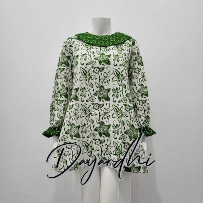 Jual Dayardhi Blouse Batik Wanita Kembang Batik Wanita Kerja Batik