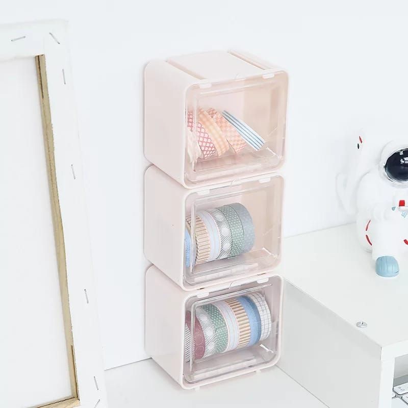 Storage Box Washi tape Selotip Organizer Stackable  Aksesoris