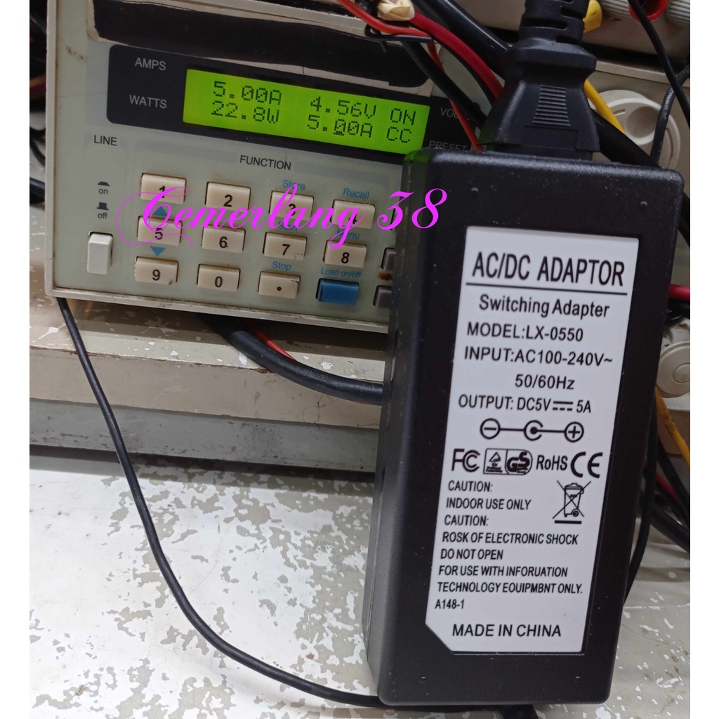 Adaptor 5V 5A + kabel power Switching Adapter 5 V 5 A PSU Power Supply