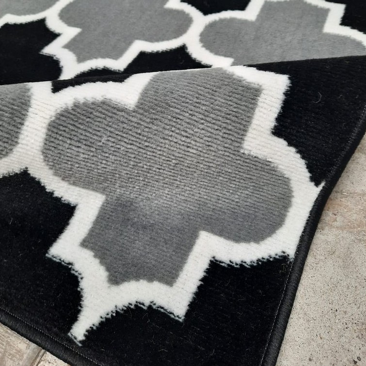 MAROC Karpet Lantai 160 x 210 BOG14 Black On Grey-2
