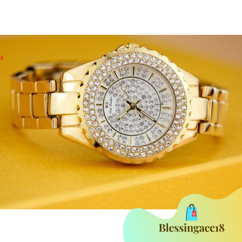 Jam Tangan Wanita Original Bee Sister Gold