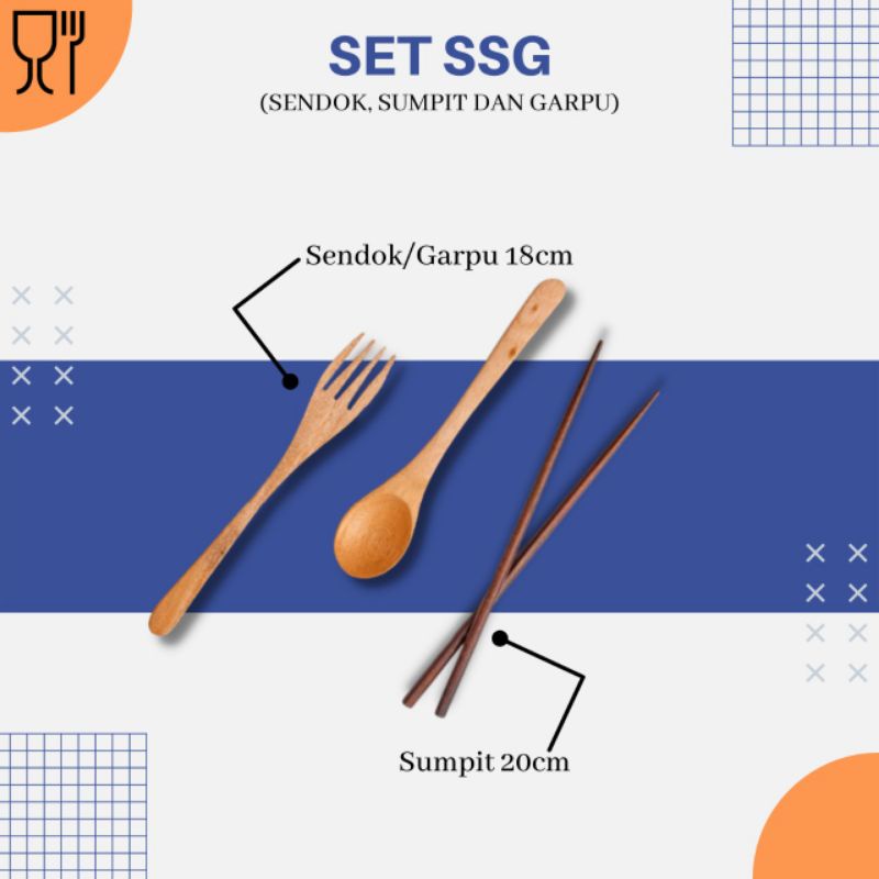 SSG Sumpit Sendok Garpu/Properti Foto/Kado Ulang Tahun/Souvenir Pernikahan/Kayu Pinus