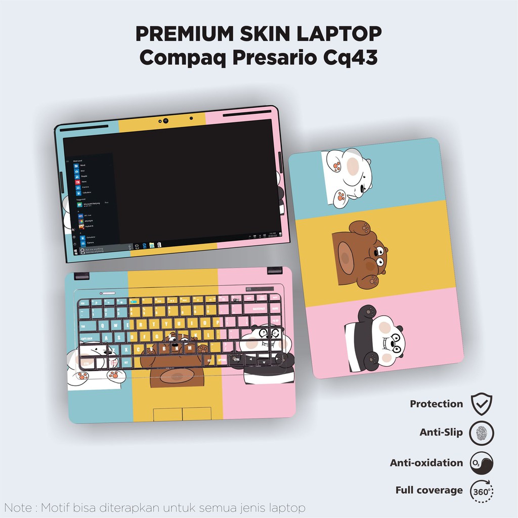 Garskin Laptop Fullbody Compaq Presario Cq43