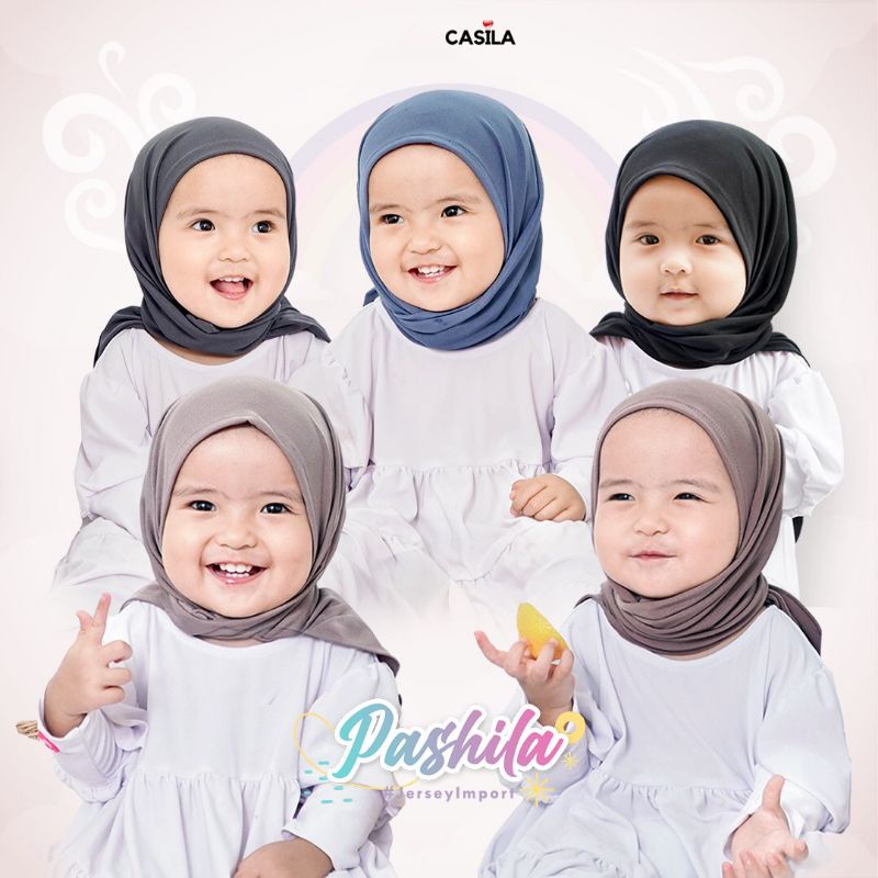 Jilbab Instan Anak Segitiga Bahan Jersy  Kerudung Instan Anak