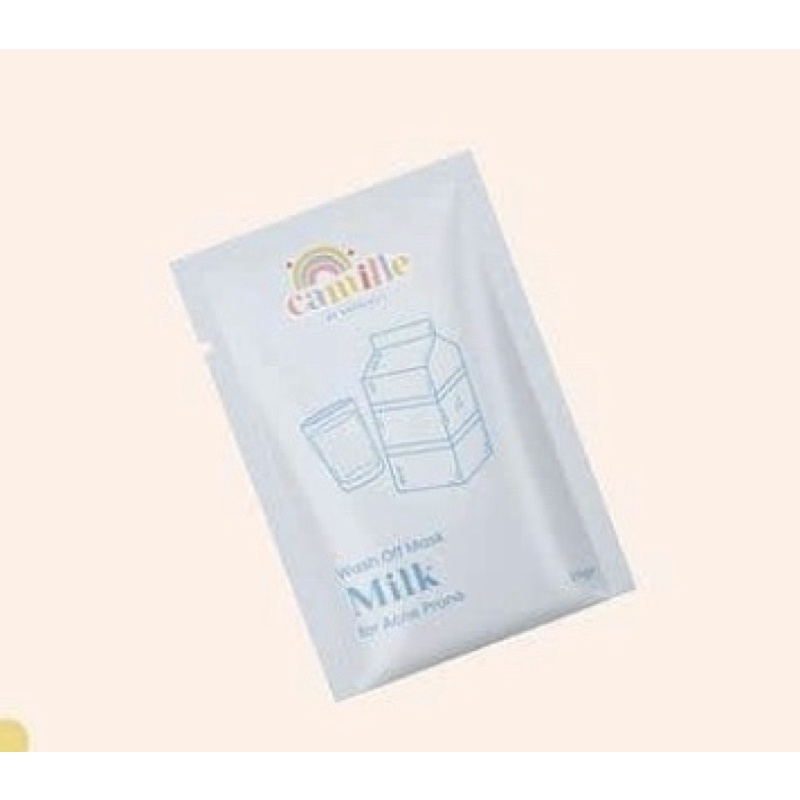 MASKER CAMILLE • FACE MIST CAMILLE • BODY SCRUB CAMILLE | MASKER ORGANIK BPOM-MILK 25 GR
