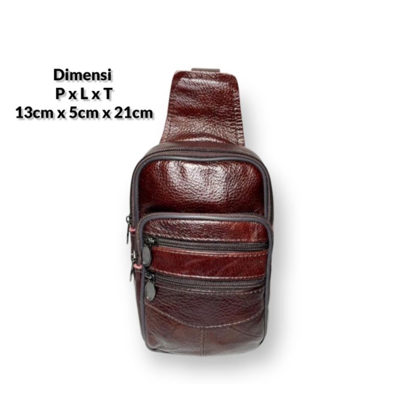 Tas slimbag mini kulit /Tas selempang mini pria/ Tas gaul pria kulit /Tas gaul kulit/Tas kulit impor