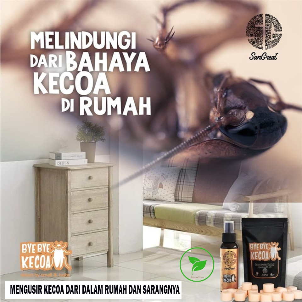 Pengusir Kecoa Ampuh Natural Spray, Bye Bye Kecoa