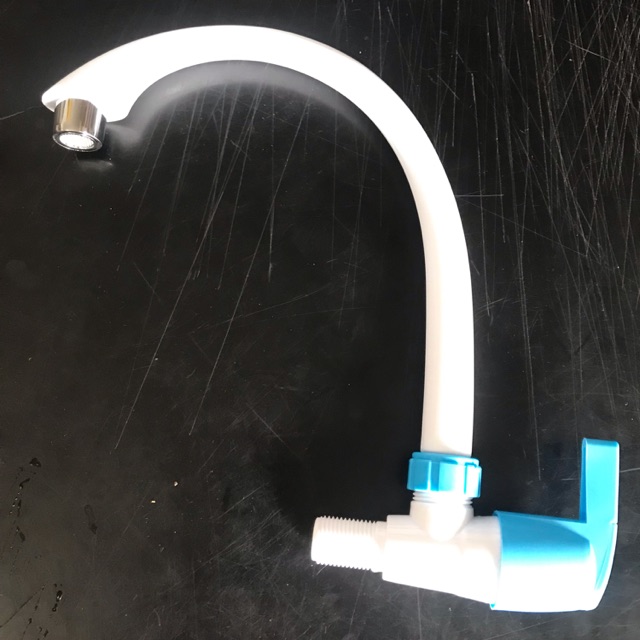 KRAN ANGSA PVC . Kran angsa cuci piring plastik PVC . Kran Dapur