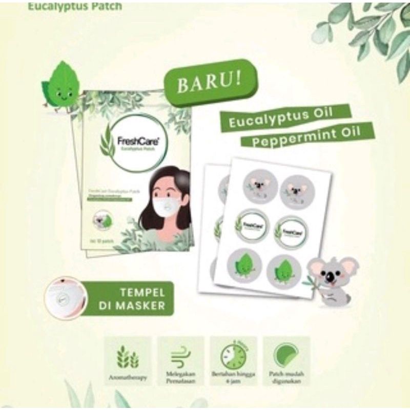 freshcare eucalyptus patch sticker masker fresh care sticker melegakan napas