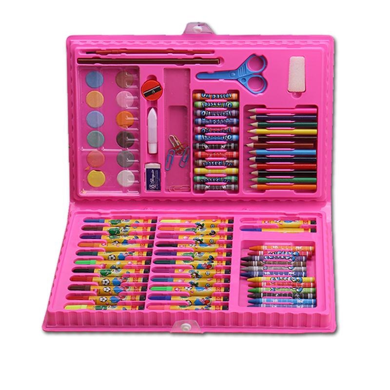 Retaily Crayon Set Isi 86 Pensil Warna Cat Air Alat Lukis Karakter Stationary Color Pencil