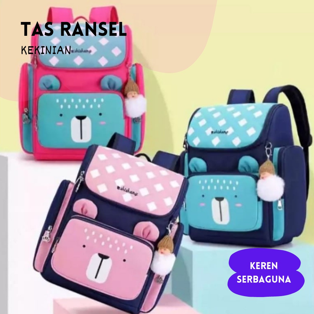 [Promo - COD] Tas Ransel Sekolah Anak anak Laki laki Perempuan Remaja Wanita Kekinian Original Impor
