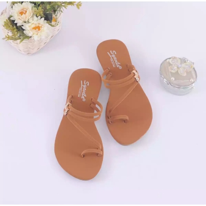 Satohama Sandal Wanita Terbaru Murah Kokop Jepit Silang / Sandal Flat Teplek / Sendal Sepatu Cewek Terbaru 2022