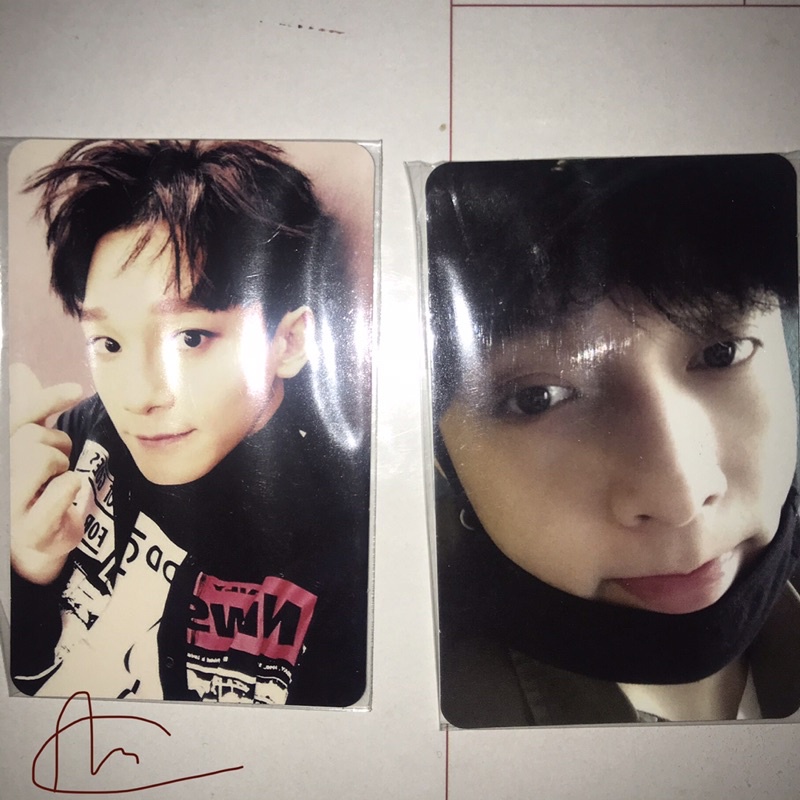 pc photocard exo chen sing for you, lay for life