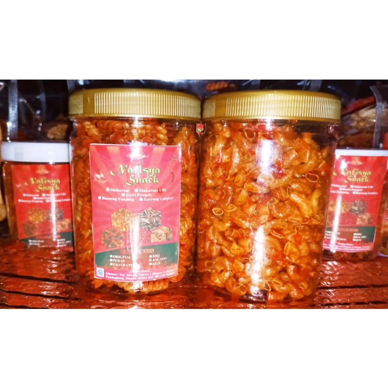 

(Nafisya Snack) Makaroni Bantet Pipa Balado Toples 150g