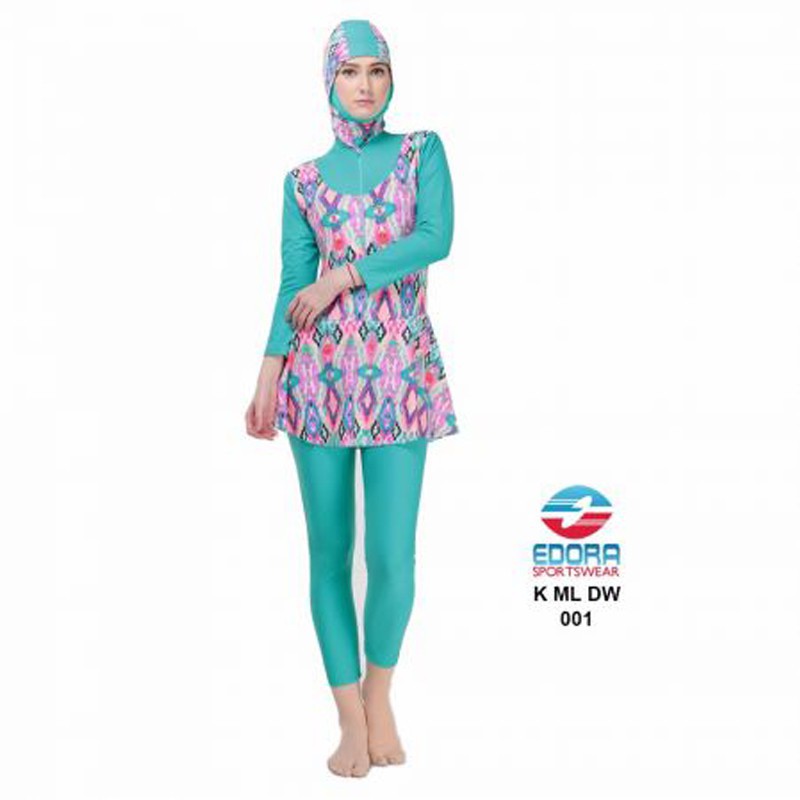 PROMO PROMO Baju Renang Muslimah K ML DW 00, Baju Renang Edora, Edora Muslimah, Setelan Renang