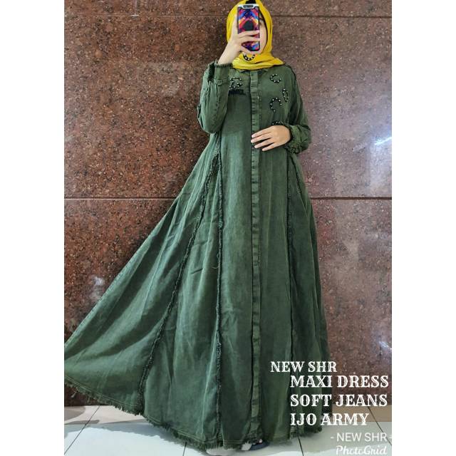 Gamis SHR ijo army