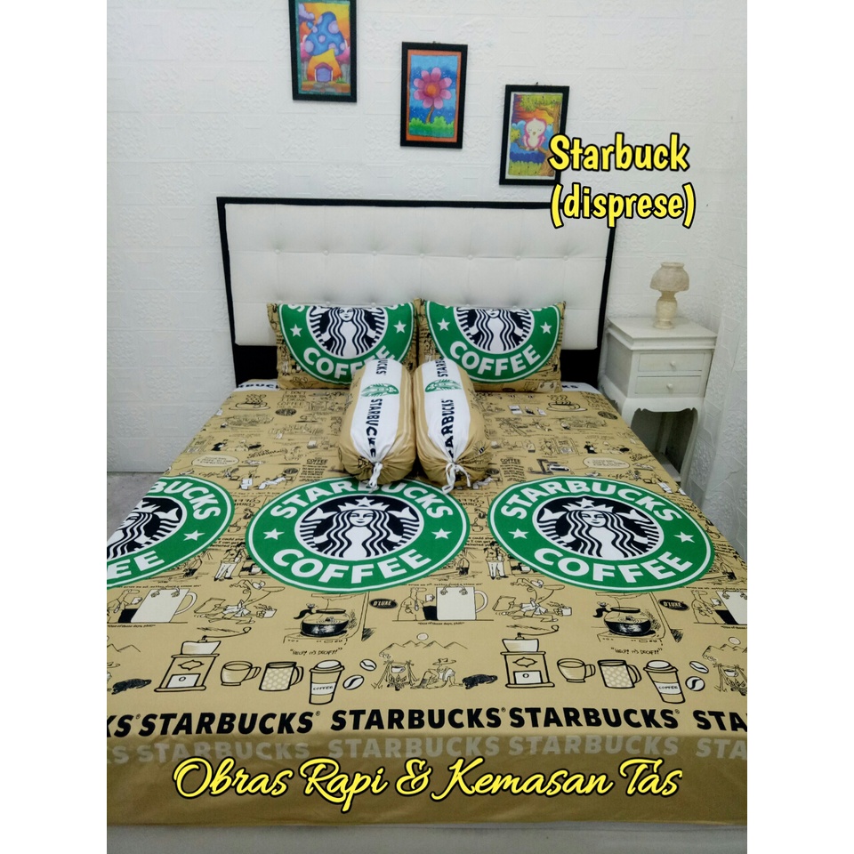 SPREI HOMEMADE sprei motif Starbuck New