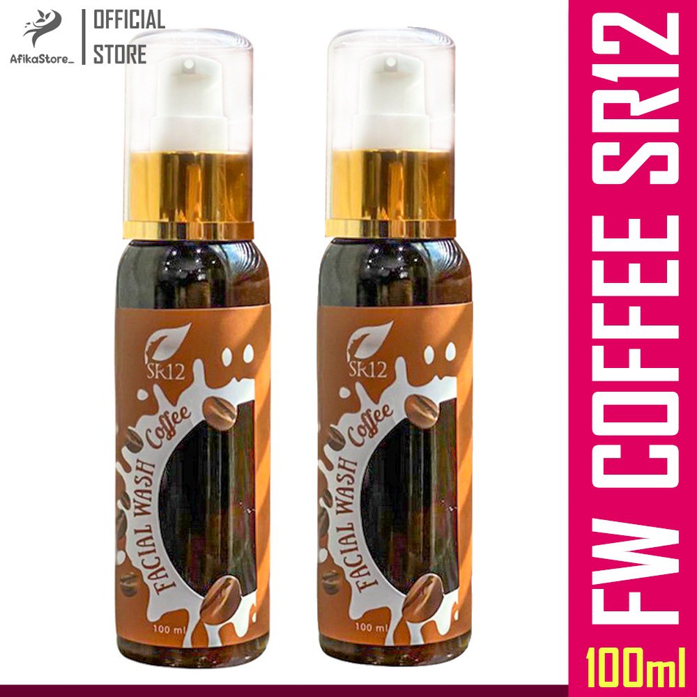 FACIAL WASH COFFEE SR12 / MEMBANTU MENGURANGI FLEK HITAM / BEKAS JERAWAT