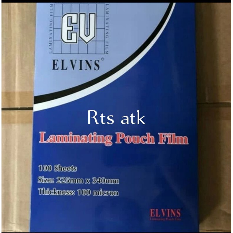 

plastik laminating.film.elvins.size folio.isi.100.lembar