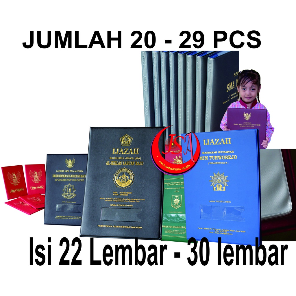 

PROMO Sampul raport k13 solo Termurah , Map ijazah jumlah 20 - 29 isi 22-30 solo hotprint embos