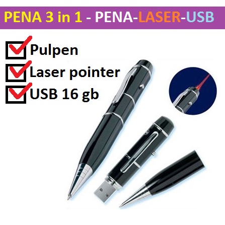 Pena Ajaib / Pena Multifungsi Laser Pointer USB / Pulpen ajaib / pulpen laser pointer USB / USB 16GB / Pulpen USB
