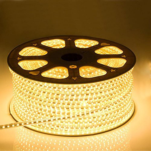 Lampu led Strip / Rope LED 5050 Warna Kuning/ Warmwhite SMD 5050 IP44