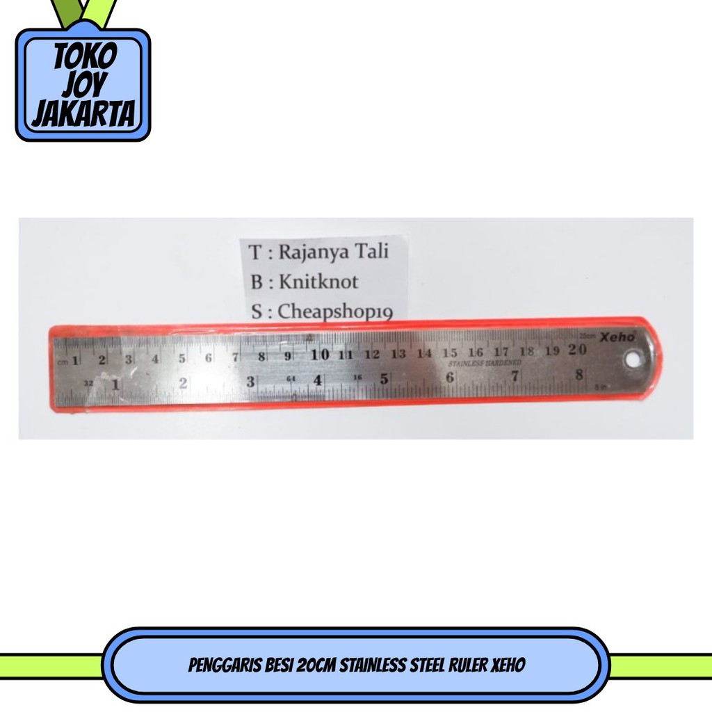

PENGGARIS BESI 20CM STAINLESS STEEL RULER XEHO