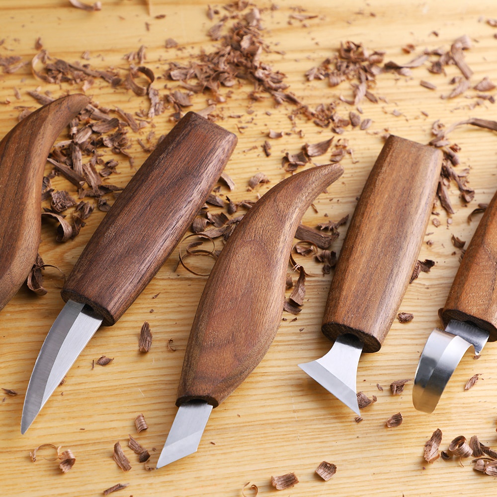 

PREORDER 1Pcs Walnut Wood Carving Knife Chisel Woodworking Cutter Hand Tool Set Peeling Woodcarving Sculptural Spoon Carving Cutter